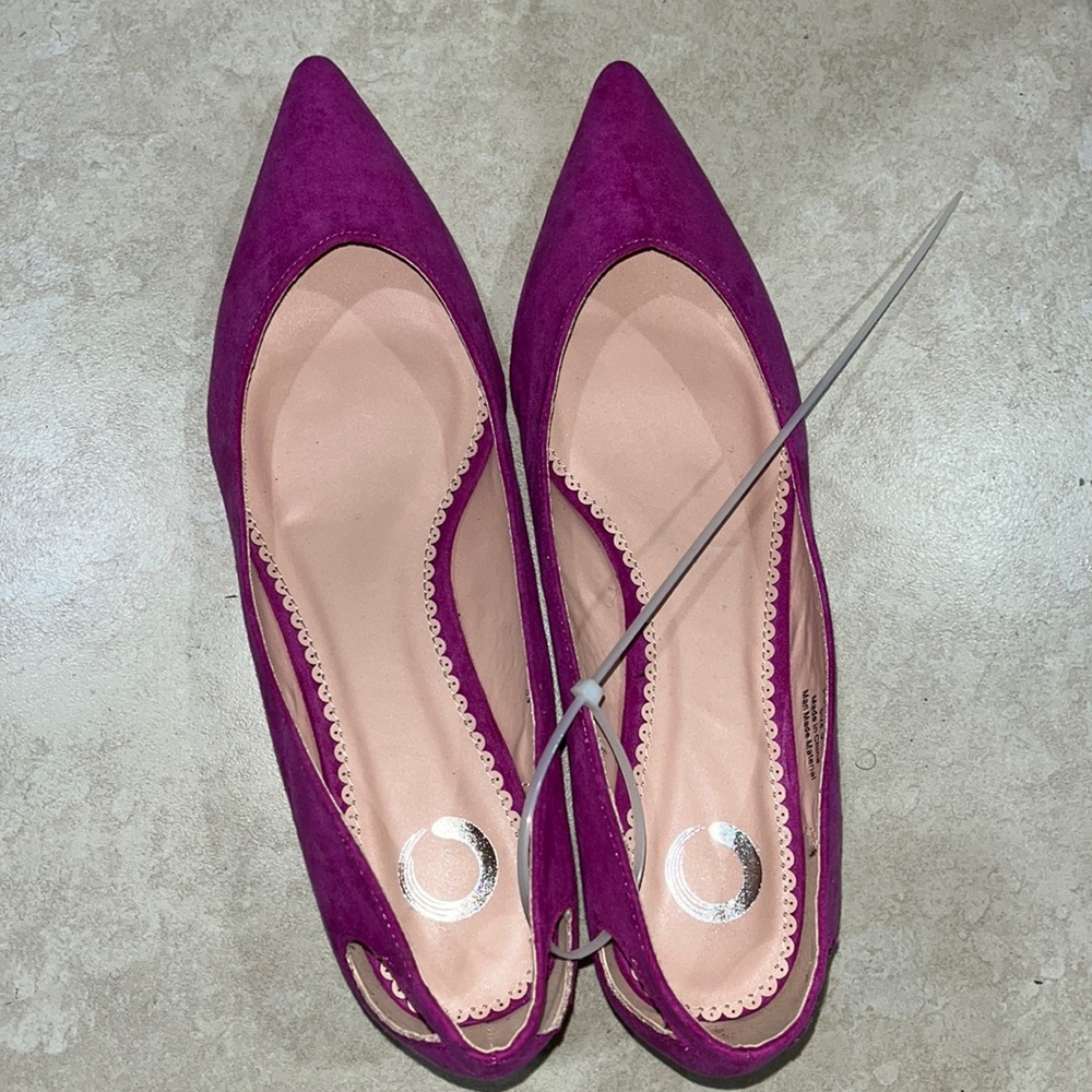 Fuschia Pink Kitten Heels-New Size 8.5